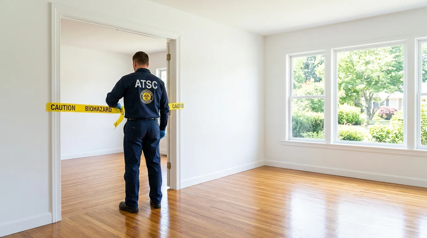 Certified biohazard cleanup crew performing Decomposition Cleanup in Southglenn